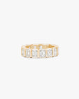 Emerald Gold Framed Ring